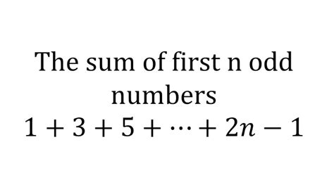 the sum of first 50 odd natural number is|Sum of Odd Numbers .